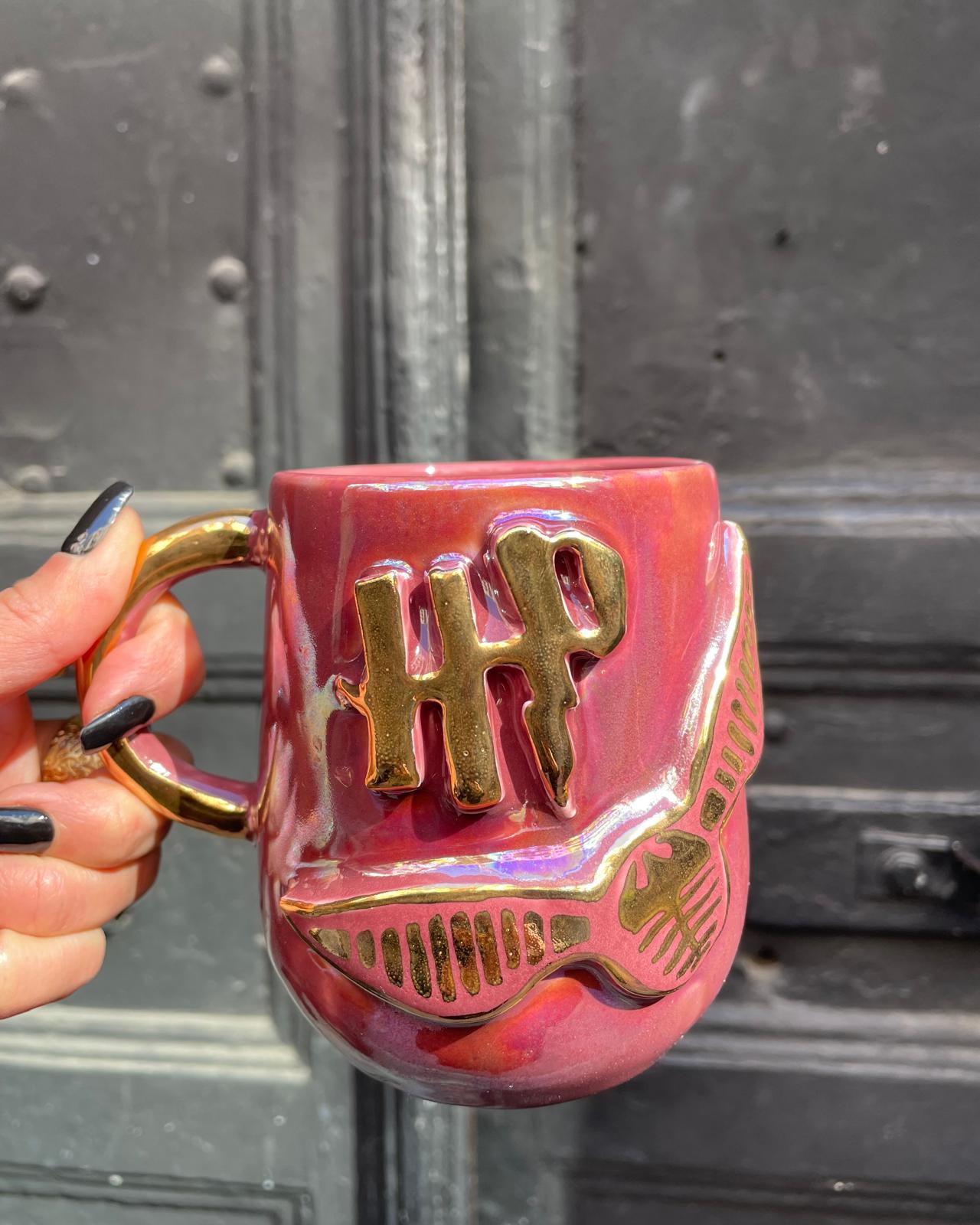 Harry Potter Snitch El Yapımı Seramik Kupa