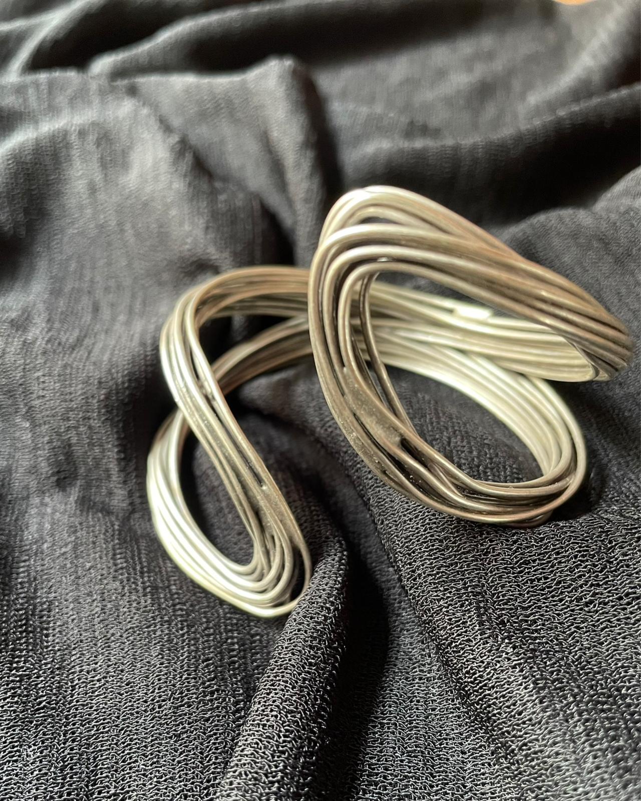 Helen Vintage Silver Kaplama El Yapımı Bilezik